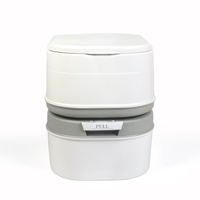 Nouvelle conception de toilette portable, par injection en plastique, de 24 litre, livraison gratuite