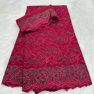 Großhandel Baumwolle African Lace Fabric Hochwertige Dubai Lace Bestickte <span class=keywords><strong>nigerian</strong></span> ische schwere Schweizer Voile Spitze in der Schweiz - Product Image 4