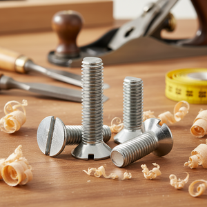 High Volume Low Cost Factory Discounts 304/316 Stainless Steel Slotted Countersunk Head Screw Polishing CNC Machining Services - Product Image 2