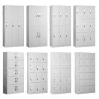 Armoire de rangement pour vêtements d'hôtel et d'hôpital, casier métallique à clé, casier individuel pour salle de sport et école avec tringle de suspension, casier en métal