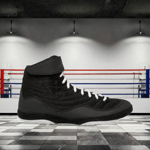 Zapatos de Boxeo Profesionales para Gimnasio y Fisicoculturismo para Hombre, Transpirables, con Cordones, de Cuero, Marca Podarcek, Modelo Personalizado - Product Image 2