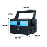 Professionnel 5W RGB ILDA DMX Laser projecteur scène lumière Animation DJ Club fête Disco faisceau discothèque mariage intérieur spectacle