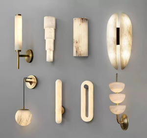Lampada da Parete a LED 6W in Rame e Marmo Naturale di Lusso <span class=keywords><strong>per</strong></span> <span class=keywords><strong>Bagno</strong></span>, Hotel, Camera da Letto, Illuminazione Interna - Product Image 3