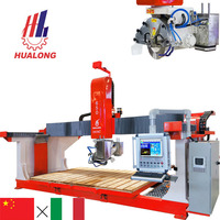 Hualong Machinery HKNC-650 italien CNC logiciel 5 axes CNC pont scie granit marbre tuile découpeuse avec un prix favorable