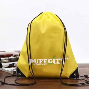 Wholesale Customized Logo Promotional Polyester Nylon Drawstring Backpack Bag Waterproof <b>Draw</b> String Bags for Sport Gym Shopping - Product Image 2