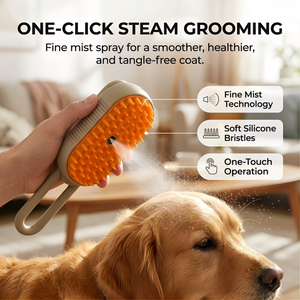 Cepillo de Vapor para Gatos y Perros, Removedor de Pelo, Cepillo con Spray para Gatos para Masaje de Mascotas - Product Image 4