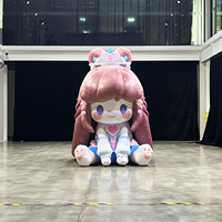 Éclairage LED, Modèle d'éléphant mamouth gonflable géant de 4 m/13 pi, Décoration d'événements publicitaires gonflable, Mascotte gonflable personnalisée