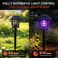 Repelente Solar de Mosquitos, Luz UV Duradera para Exteriores, Jardín, Césped, Camino Eléctrico para Matar Mosquitos, Lámpara de Luz Solar