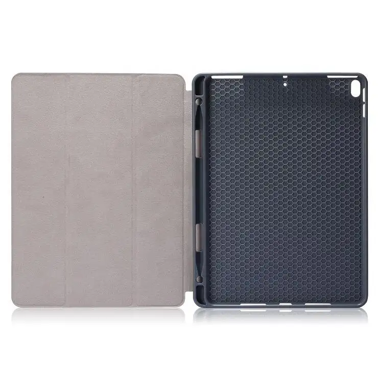 Capa flip de couro para tablet amazon, capa proteção para mini ipad 2 3 4 5 com proteção 360, auto acordar/dormir