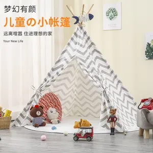 Палатка Детская уличная в новом стиле, парусиновая игрушка для помещений, детский игровой домик, жуткая индийская палатка