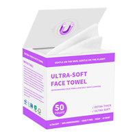 Boîte à rabat magnétique personnalisée, étui magnétique de luxe, 100% biologique à base de fibres végétales USDA, non tissé, écologique, serviette pour le visage à séchage rapide