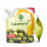 Emballage de boisson compostable personnalisé, pochette à bec verseur, sachet Doypack avec bouchon pour l'emballage de produits liquides