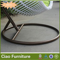 Chaise suspendue en forme d'œuf pour terrasse, base métallique, haute qualité, prix de gros en gros, directement de l'usine, en vente
