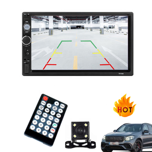2024 Top vente en <span class=keywords><strong>RU</strong></span> MX Double 2 DIN 7 "pouces 7010B écran tactile Avto autoradio MP5 USB/TF/AUX lecteur pour voiture avec caméra arrière - Product Image 1