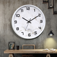 Jam Dinding Ruang Tamu Antik Tradisional Migue Home, Pelat Tebal 30mm, Jarum Plastik Satu Sisi, Mesin Quartz
