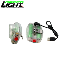 Lampe frontale minière sans fil 23000 Lux LED, lampe frontale minière IP68 rechargeable avec charge magnétique GLC-6M