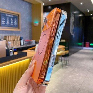 Funda magnética de calidad con marco electrochapado y lente láser original para iPhone 12 13 14 15 16 17 Air, carcasa protectora. - Product Image 4