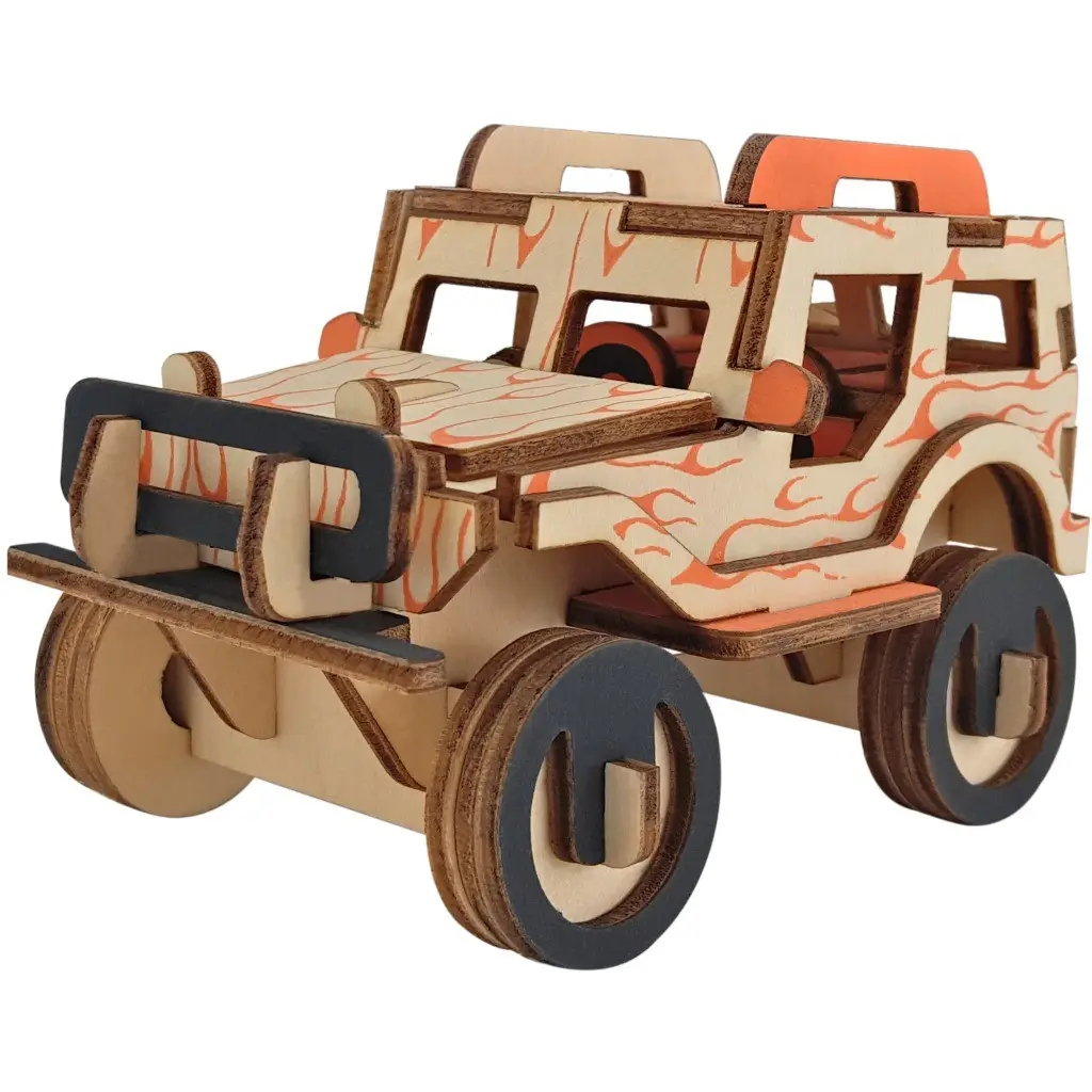 Puzzle jouet 3D pour enfants, modèle de véhicule en bois, puzzle artisanal, voiture, puzzles pour adultes, Offre Spéciale