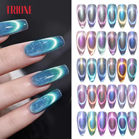 Nouveau Kit de Gel Holographique 9D Effet Œil de Chat Tendance, Gel UV Magnétique Double Lumière pour Ongles, Sans HEMA, Usage Professionnel en Salon, Marque Privée OEM