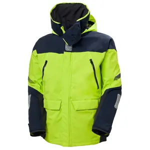 Men's Waterproof Windproof Breathable Sailing Jacket Marine Rain Jacket With Hood Hiking Jacket