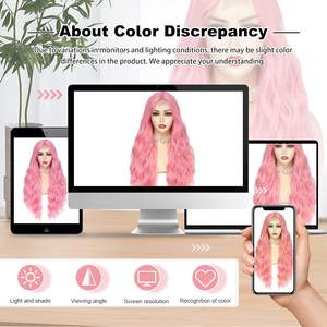Parrucca Cosplay Premium Lunga Rosa con Stile Stratificato Realistico, Parrucche Sintetiche per Uso Quotidiano e Feste per Donne, Regalo Colorato - Product Image 3