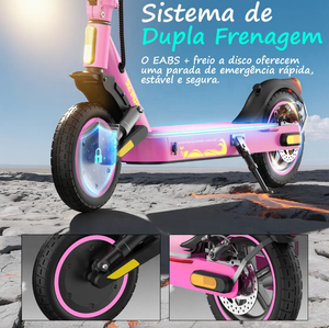 <span class=keywords><strong>Trottinette</strong></span> <span class=keywords><strong>électrique</strong></span> S2Max du stock Brésil, moteur 500W, vitesse maximale 32km/h, 4 vitesses, pédales lumineuses colorées, pneus de 10 pouces - Product Image 5