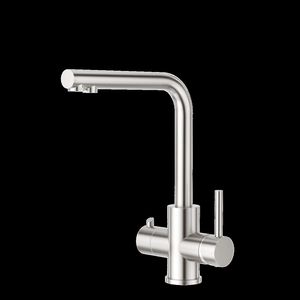 ก๊อกน้ำอ่างล้างจานสแตนเลส 304 ดีไซน์ทันสมัยแบบก้านเดียว 4 in 1 สำหรับกรองน้ำดื่มและน้ำร้อน - Product Image 1