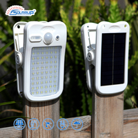 Lampe solaire de jardin Solarup IP65 à pince, certifiée CE RoHS, extérieure, haute luminosité, à capteur LED, pour gouttière, clôture, terrasse, petite, à batterie