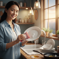 Éponge de nettoyage pour surfaces dures de cuisine, vente en gros d'usine, pour laver la vaisselle et les casseroles