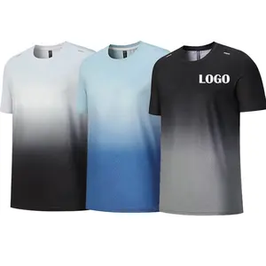 Plain Dry Sublimation T-Shirts Blank Sport Jersey Polyester Shirt Großhandel Lauf hemden Custom Printing Fußball Trikots