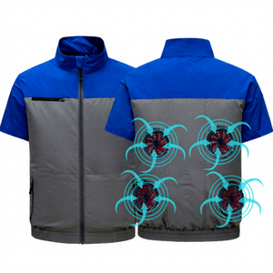 Áo khoác làm mát mùa hè cho nam Quần áo làm việc ngoài trời xuyên biên giới Phòng chống nhiệt độ cao Điều hòa không khí Làm lạnh Dụng cụ quạt - Product Image 2