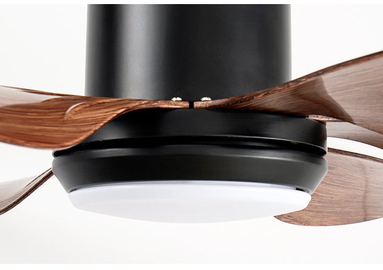 Breezelux 66 inch Metal blades decorative industrial smart remote control ceiling fan with LED light