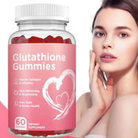 Bonbons gommeux au glutathion 220g, bouteille, éclaircissement et blanchiment de la peau, antioxydant, supplément en gommes, extraits végétaux