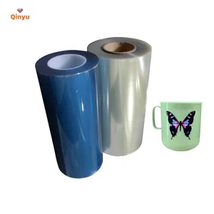 Qinyu 80 micron opaque lamination flatbed printer rejection removable car window sun block uv tarnsfer film 60x100m roll