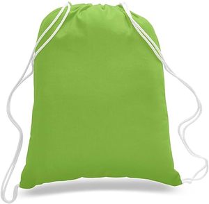 Wholesale Eco Library School Backpacks Cotton Cinch Large Capacity Colorful Cheap Fabric Drawstring Bag - Product Image 6