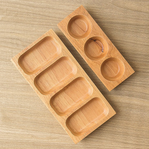 Piatti di Servizio in Legno Creativi Personalizzati, Forma Ovale, Vassoio Retrò per Frutta Secca e Tè, Piatto per Condimenti in Legno - Product Image 5