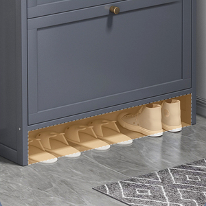 <span class=keywords><strong>Meuble</strong></span> de rangement pour chaussures en MDF ultra fin et étroit de style américain, organisateur de taille pour l'entrée de la maison - Product Image 6
