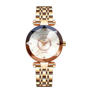 Reloj de Cuarzo para Mujer, Diseño OEM ODM, Venta Caliente, Cristal con Diamantes, Correa de Acero Inoxidable, Resistente al Agua, Esfera con Agujas, Mecánico - Product Image 5