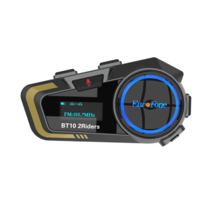 Intercom pour casque de moto 2 voies 5.1 étanche en plastique ABS avec suppression du bruit, radio FM, fonction de partage de musique <span class=keywords><strong>Europhone</strong></span> BT10 - Product Image 2
