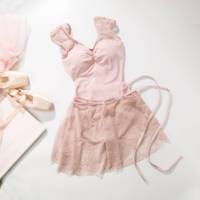 Dttrol D034025 Baili Dance Jupe en tulle rose à lacets personnalisée Vêtements de danse classique en pratique pour femmes