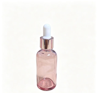 Emballage cosmétique personnalisé, flacons mélangeurs, flacon d'huile essentielle rose, flacon compte-gouttes en verre, flacon d'essence liquide, flacon vide