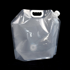 ถุงพลาสติกเหลวพร้อมก๊อกน้ำและที่จับกระเป๋าใส่น้ำดื่มไม่มี BPA ใช้ซ้ำได้ - Product Image 2