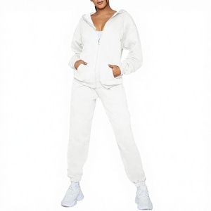 2025 Winter Fashion Womens Full Zip Up Heavyweight Breathable Eco Friendly Hoodie <b>Tracksuit</b> Set Long Sleeve Workout Gym 2026 - Product Image 3