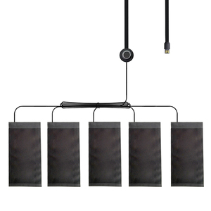 Customized 5-zone Usb 5v Graphene Heating System Washable 4Level Temperature Controlled Electric Heating <strong>Pad</strong> for Heated Clothes - Product Image 1