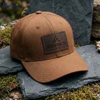Casquette de baseball professionnelle robuste en toile épaisse structurée à 6 panneaux, marron caramel, pour approvisionnement en gros, de l'usine d'origine
