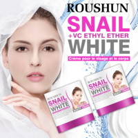Crème de beauté pour le visage et le corps ROUSHUN Snail + VC White 300ml