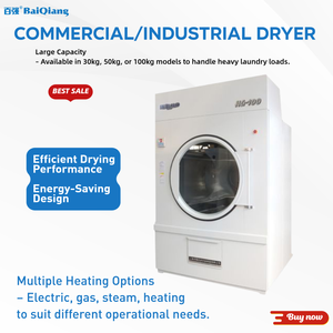 Industrial Heavy Duty Dryer 50kg 70kg 100kg Energy Saving Tumbler Dryer Commercial <strong>Laundry</strong> Business - Product Image 2