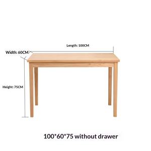 Solid Ash Wood Rectangular Student Computer <b>Desk</b> Minimalist Modern Bedroom Home Use - Product Image 2