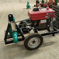 Pompe à eau centrifuge en fonte de 18 pouces pour irrigation, moteur diesel Changfa 12 CV
