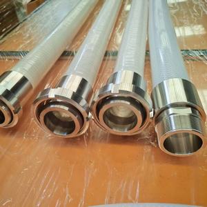 Flexibele, hittebestendige (40~220°C) siliconen slang, voedselveilig, versterkt met roestvrijstalen draad, maatwerk lengte en diameter mogelijk. - Product Image 5